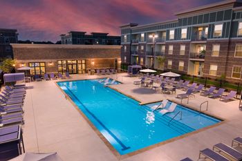 Pool at night